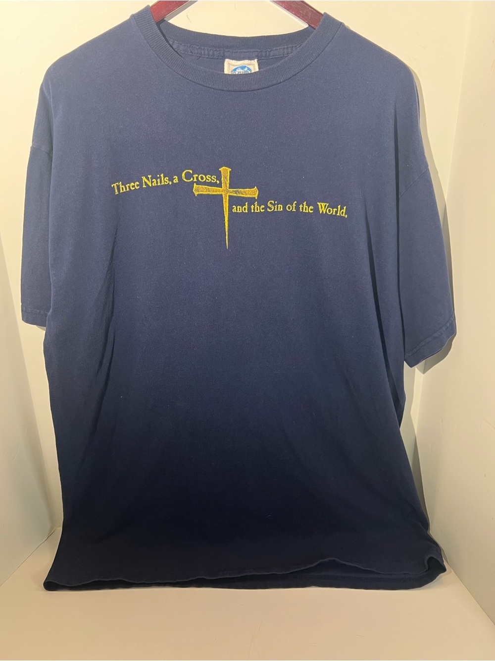 Vintage Three Nails One Cross Jesus Shirt 2xl